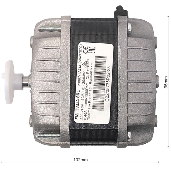 Мотор вентилятора 20/63W 220-240V 50/60HZ