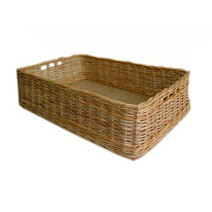 Корзина L 60см W 40см H 15см, плетеная, лоза, шинка