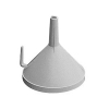 Воронка D 20 см L 20см H 20см полипроп белый PADERNO 02122628