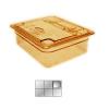 Крышка для гастроемкости GN1/6 с ручкой и вырезом H-PAN поликарбонат CAMBRO 60HPCHN-150